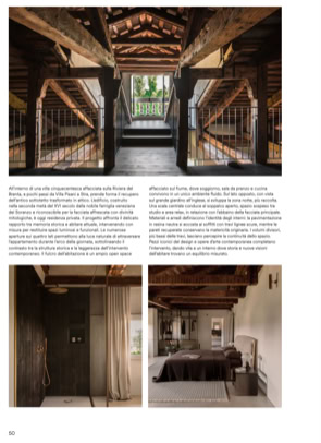 Interno del magazine di architettura PLATFORM, con all'interno il progetto di Villa Soranzo di MIDE architetti.