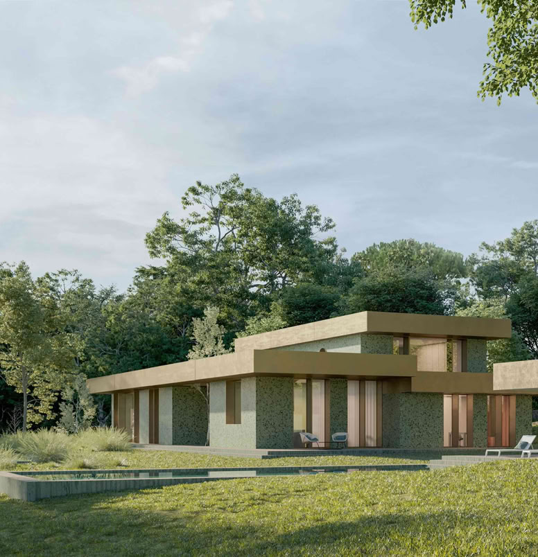 Villa contemporanea sui Colli Berici firmata MIDE architetti tra panorama veneto, piscina infinity e architettura materica.