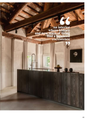 Interno del magazine di architettura PLATFORM, con all'interno il progetto di Villa Soranzo di MIDE architetti.