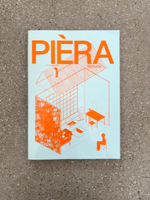 La copertina del magazine di architettura Pièra con alcune pagine dedicate allo studio MIDE architetti.