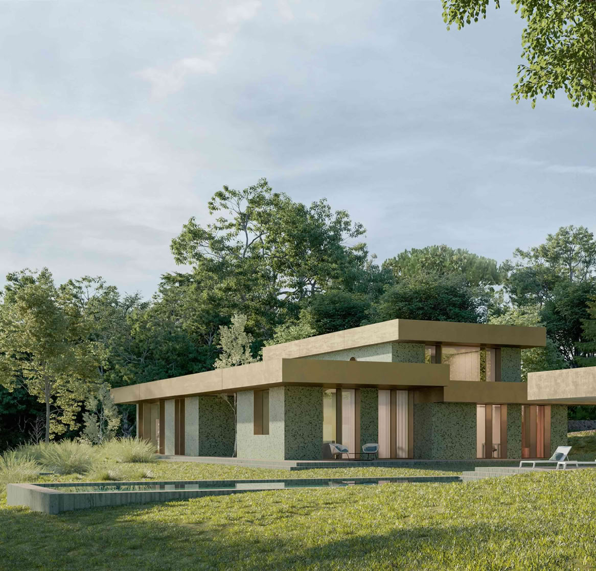Villa contemporanea sui Colli Berici firmata MIDE architetti tra panorama veneto, piscina infinity e architettura materica.