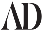 Black and white logo of the prestigious architectural magazine AD