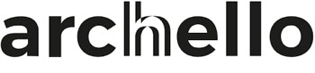 Logo in bianco e nero dell'importante portale online archello